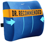 4V1 BKR8 Orthopedic Lumbar Support Pillow Standard Blue
