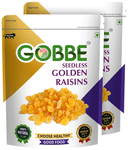 Gobbe Seedless Golden Raisin-Kishmish (200gm Each)