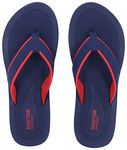 Doctor Extra Soft D 4 Women's Slippers with Bounce Back Technology Orthopaedic and Diabetic MCR Anti-skid Cushion Comfort Navy Red 4
