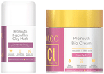 Combo Pack of VLCC Clinic ProYouth Macrofilm Clay Mask (50gm) & ProYouth Bio Cream (100gm)