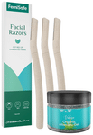 Femisafe Combo Pack of Wheat Straw Razors(3)+ Aloe gel(50gm) Unit