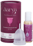 Aarya Premium Medical Grade Silicone Menstrual Cup with Cup Wash (50ml) Large