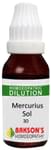 Bakson's Homoeopathy Mercurius Sol Dilution 30 CH