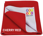 Bey Bee Waterproof Mattress Protector Sheet for Babies and Adults (140cm X 100cm) Large Red