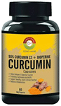 Cordy Herb 95% Curcumin C3 + Bioperine Curcumin Veg Capsule for Immune Support,Helps Reduce Inflammation and Pain, Antioxidant & Anti-inflammatory