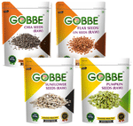 Gobbe Combo Pack of Chia Seeds, Flax Seeds Raw,Sunflower Seeds, Pumpkin Seeds Raw (200gm Each)