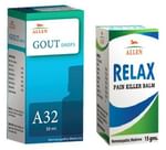Allen Anti Gout Combo (A32 + Relax Pain Killer Balm)