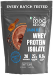 Foodstrong Grass Fed Whey Protein Isolate Powder Chocolate