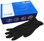 C Cure Powder Free Nitrile Gloves (100 Each) Black
