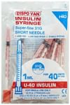 Dispovan U-40 Insulin Syringe Unitpack