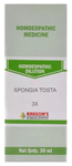 Bakson's Homoeopathy Spongia Tosta Dilution 3X
