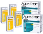 Accu-Chek Combo Pack of 2 Pack Active Test Strip (100 Each) & 4 Pack Softclix Lancet (25 Each)