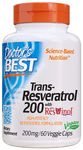 Doctor's Best Trans-Resveratrol 200mg Veggie Cap