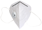 Dominion Care KN95 Mask with Metal Nosepin White with Breathing Valve