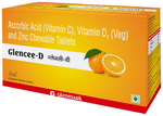 Glencee-D Ascorbic Acid, Vitamin D3 and Zinc Chewable Tablet Orange