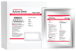 D-Fibroheal Suture Dress Silk and Silver Based Sterile Surgical Adhesive Dressing 10cm x 20cm Creamish White