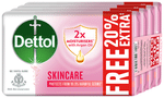 Dettol Skincare Moisturizing Beauty Bathing Soap Bar with 2x Moisturiser (125gm Each)