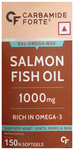 Carbamide Forte Salmon Fish Oil with 1000mg | Rich in Omega 3 | | Softgel Capsule for Heart, Joints, Bones & Skin Health