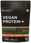 Carbamide Forte Vegan Protein+ with Multivitamins | No Added Sugar | Flavour Powder Chocolate