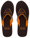 Doctor Extra Soft Ortho Care Orthopaedic Diabetic Pregnancy Comfort Flat Flipflops Slippers For Women 7 UK Orange