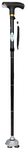 Entros ​KL931 Adjustable Height Foldable Aluminium Quadripod 4 Leg Walking Stick L.E.D Light