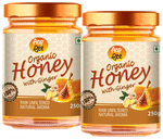 Anp Bee Organic Honey with Ginger (250gm Each) Raw Unfiltered