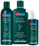 Dr Batra's Combo Pack of Hair Fall Control Serum 125ml, Hair Fall Control Shampoo 200ml and Hair Fall Control Oil 200ml