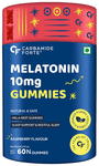 Carbamide Forte Melatonin 10mg | Veg Gummies for Sleep Support | Flavour Raspberry