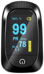 Dr.Path Fingertip Pulse Oximeter with Beep Alarm Black
