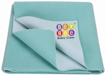 Bey Bee Waterproof Baby Bed Protector Dry Sheet for Toddlers (100cm X 70cm) Medium Sea Green