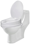 Entros 7060 Medical Portable Raised Toilet Seat for Standard Toilets with Lid Cover 4inch