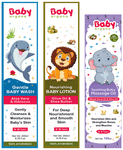 Baby Organo Combo Pack of Gentle Baby Wash 200ml, Nourishing Baby Lotion 200ml & Soothing Baby Massage Oil 100ml