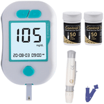 Control D BGM6S100 Blood Glucose Monitoring System with Lancet (10) & Strip (100) White, Green
