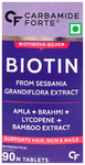 Carbamide Forte Biotin with Amla, Brahmi & Bamboo Extract | For Hair, Skin & Nails | Tablet