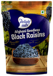 Delight Nuts Afghani Seedless Black Raisins | Premium Quality (200gm Each)