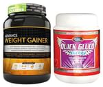 Advance Nutratech Combo of Weight Gainer Chocolate 1kg and Quick Gluco Energy Orange 1kg