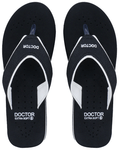 Doctor Extra Soft Ortho Care Orthopaedic Diabetic Pregnancy Comfort Flat Flipflops Slippers For Women Black White 5