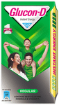 Glucon-D with Glucose, Calcium, Vitamin C & Sucrose | Nutrition Booster Regular
