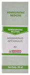Bakson's Homoeopathy Rosmarinus Officinalis Dilution 6X