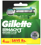 Gillette Mach 3 Shaving Razor Blades Sensitive