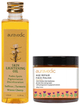 Auravedic Combo Pack of Skin Lightening Oil 100ml & Age Repair Face Polish 100gm