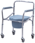 EASYCARE German Tech EC 696 Commode Wheelchair Blue