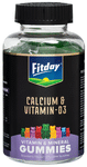 Fitday Calcium & Vitamin-D3 Vitamin & Mineral Gummies Strawberry
