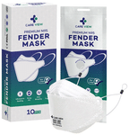 Care View Anti Pollution Premium N95 Fender Mask Ear Loop Style White