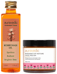 Auravedic Combo Pack of Kumkumadi Oil 100ml & Radiance By Nature Face Polish 100gm