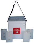 Fairbizps Vaccine Carrier Box 1.8L Capacity with 4 Ice Pack Inside Box White