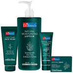 Dr Batra's Combo Pack of Bathing Bar 125gm, Natural Skin Lightening Cream 100gm, Face Wash Daily Care 200gm and Natural Moisturizing Lotion 400ml