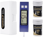 Control D BM100 Blood Glucose Monitoring System with Lancet (10) & Strip (100) Blue White