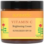 Auravedic Vitamin C Brightening Cream SPF 50 Avocado and Almond Oil