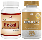 Anuja Combo Pack of Fekal Capsule & Rumaflex Capsule (30 Each)
